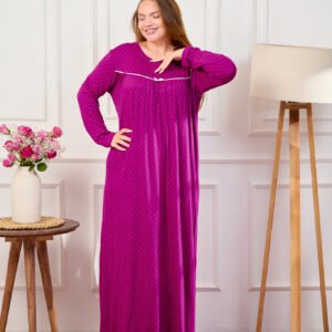 جلابيه كم طويل منقطه