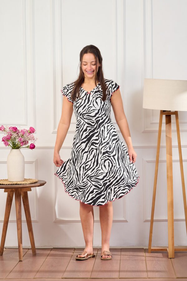 فستان زيبرا