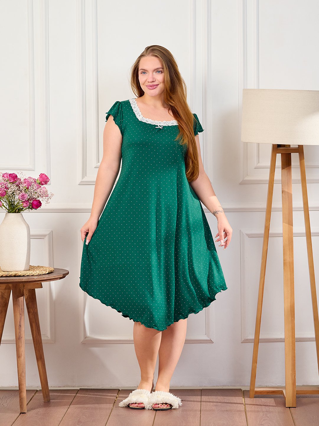 فستان فراشه متقط