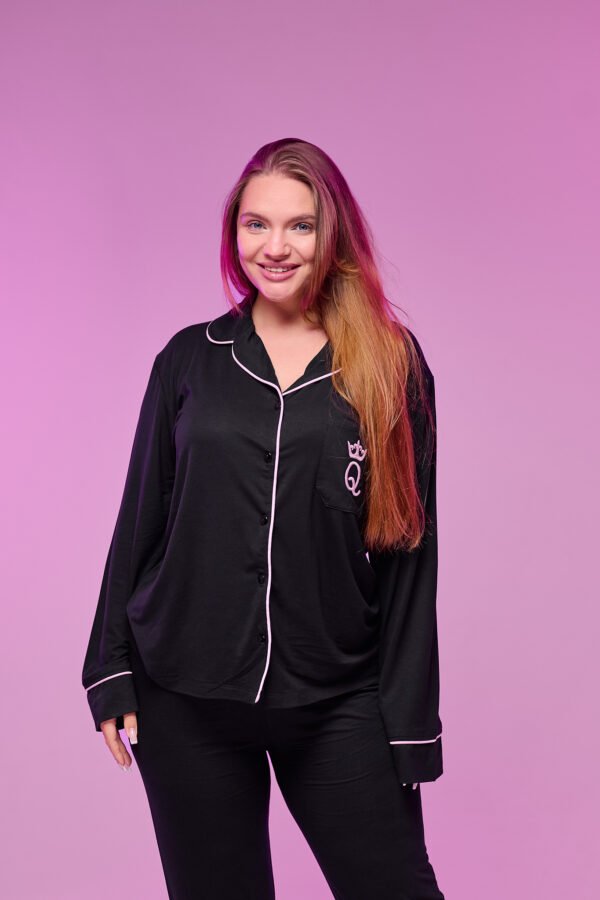 بيجاما كلاسيك كم مطرزه