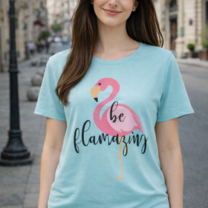 تيشرت نص كم مطبوع