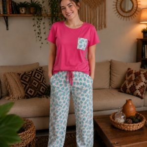 Pyjamas and Tisht in a pocket.