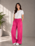 بنطلون واسع wide leg بجيب