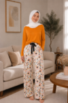 بنطلون بيتى مطبوع
